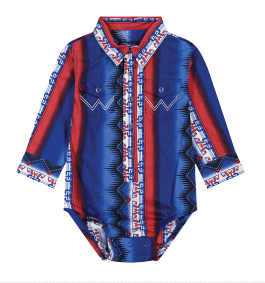 WRANGLER BABY BOY LONG SLEEVE BODYSUIT
