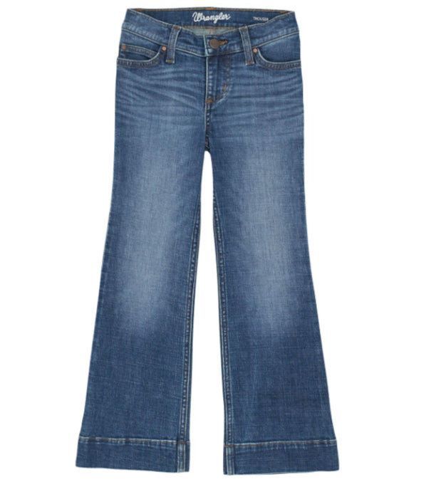 WRANGLER GIRLS RETRO TROUSER JEAN IN WREN