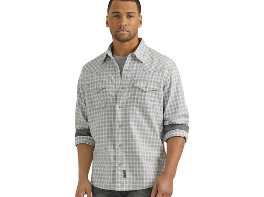WRANGLER RETRO MENS PREMIUM MODERN FIT LONG SLEEVE SNAP