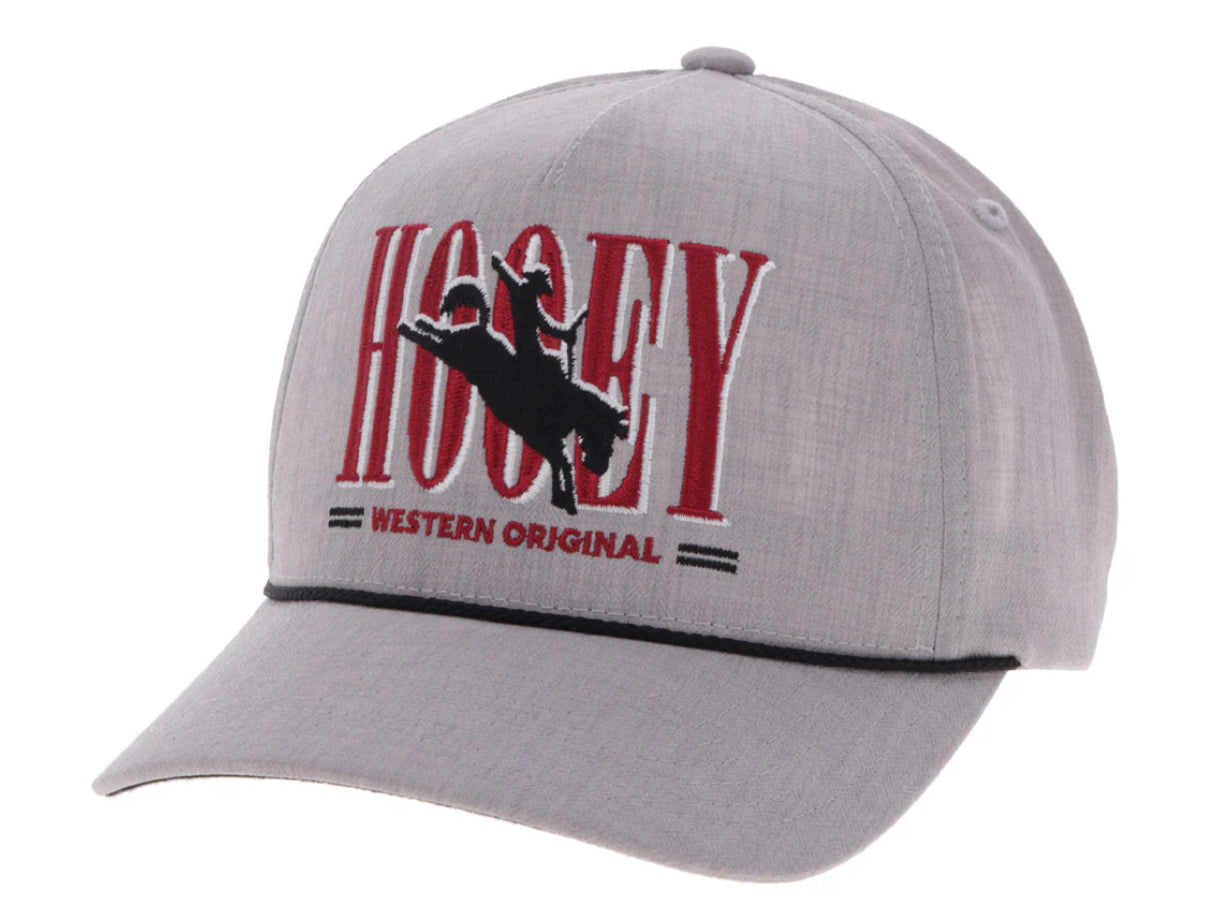 HOOEY MENS WILD RIDE WHITE 5 PANEL TRUCKER HAT WITH EMBROIDERED LOGO
