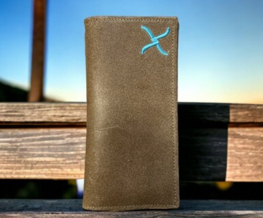 TWISTED X WALLET RODEO TURQUOISE X