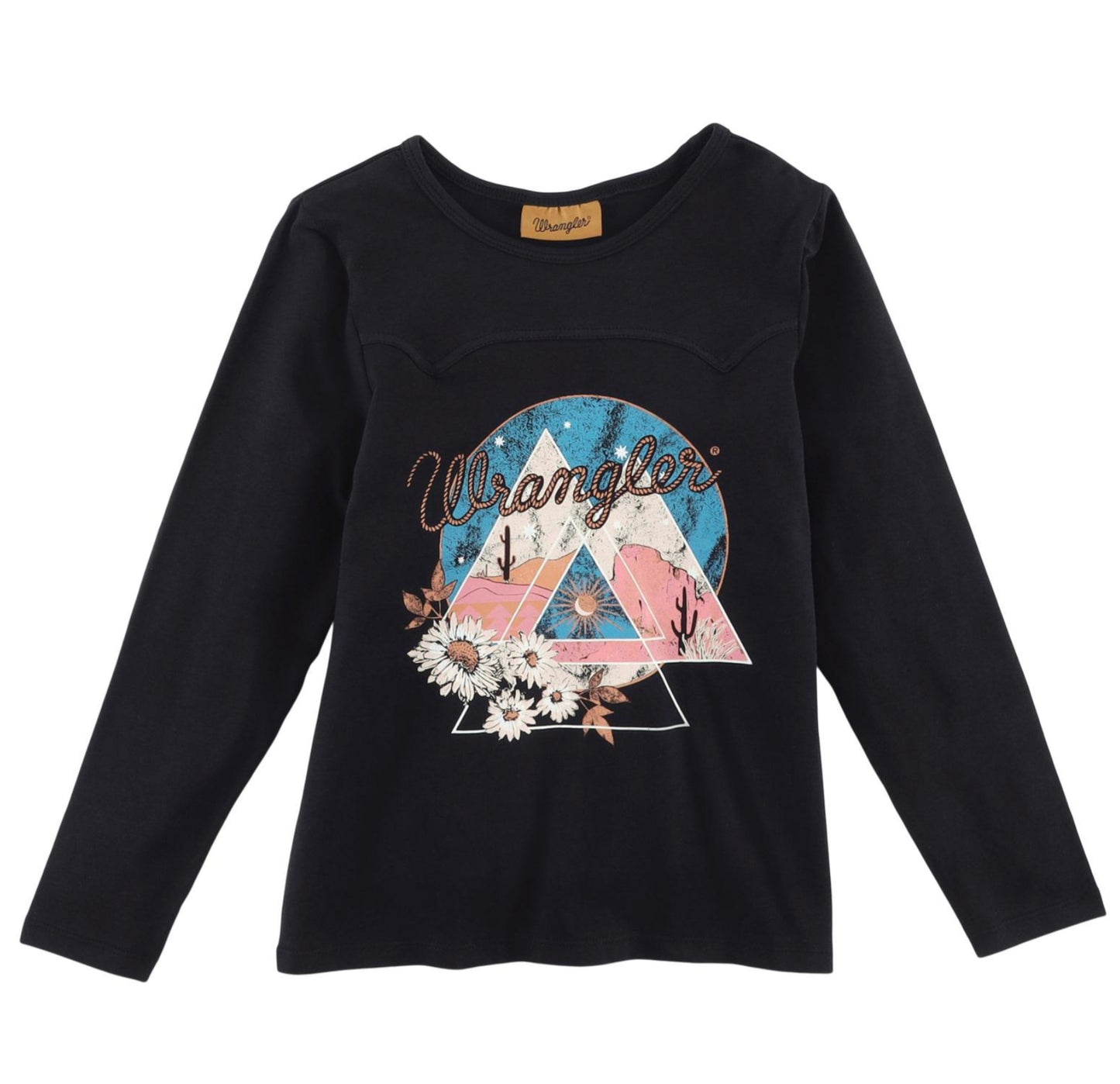 WRANGLER GIRLS GRAPHIC LONG SLEEVE T-SHIRT