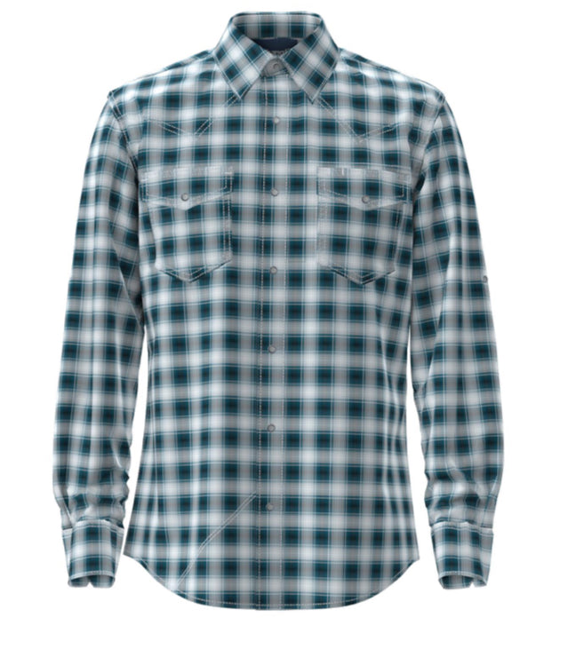 WRANGLER MENS LONG SLEEVE PERFORMANCE SNAP SHIRT