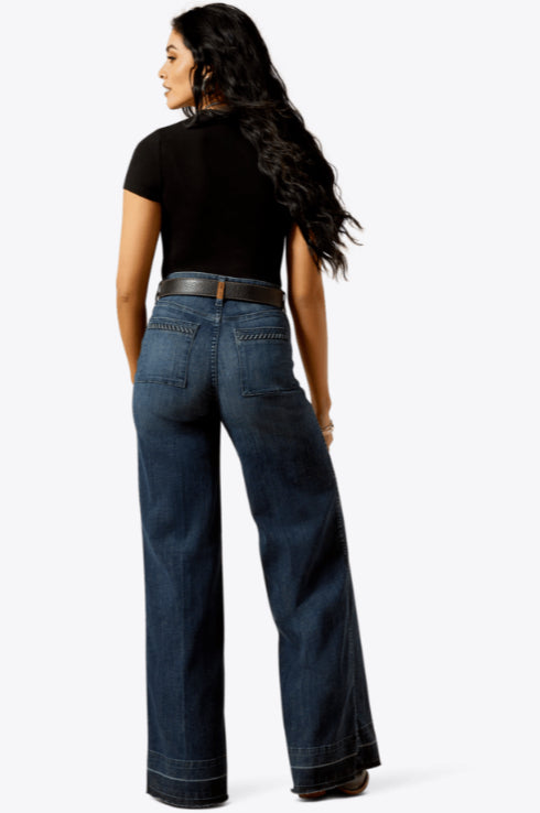 ARIAT WOMENS ULTRA HIGH RISE JILL WIDE LEG JEAN