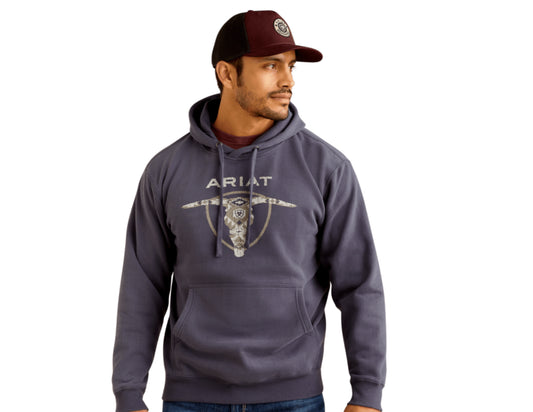 ARIAT MENS SOUTHWESTERN LONGHORN HOODIE