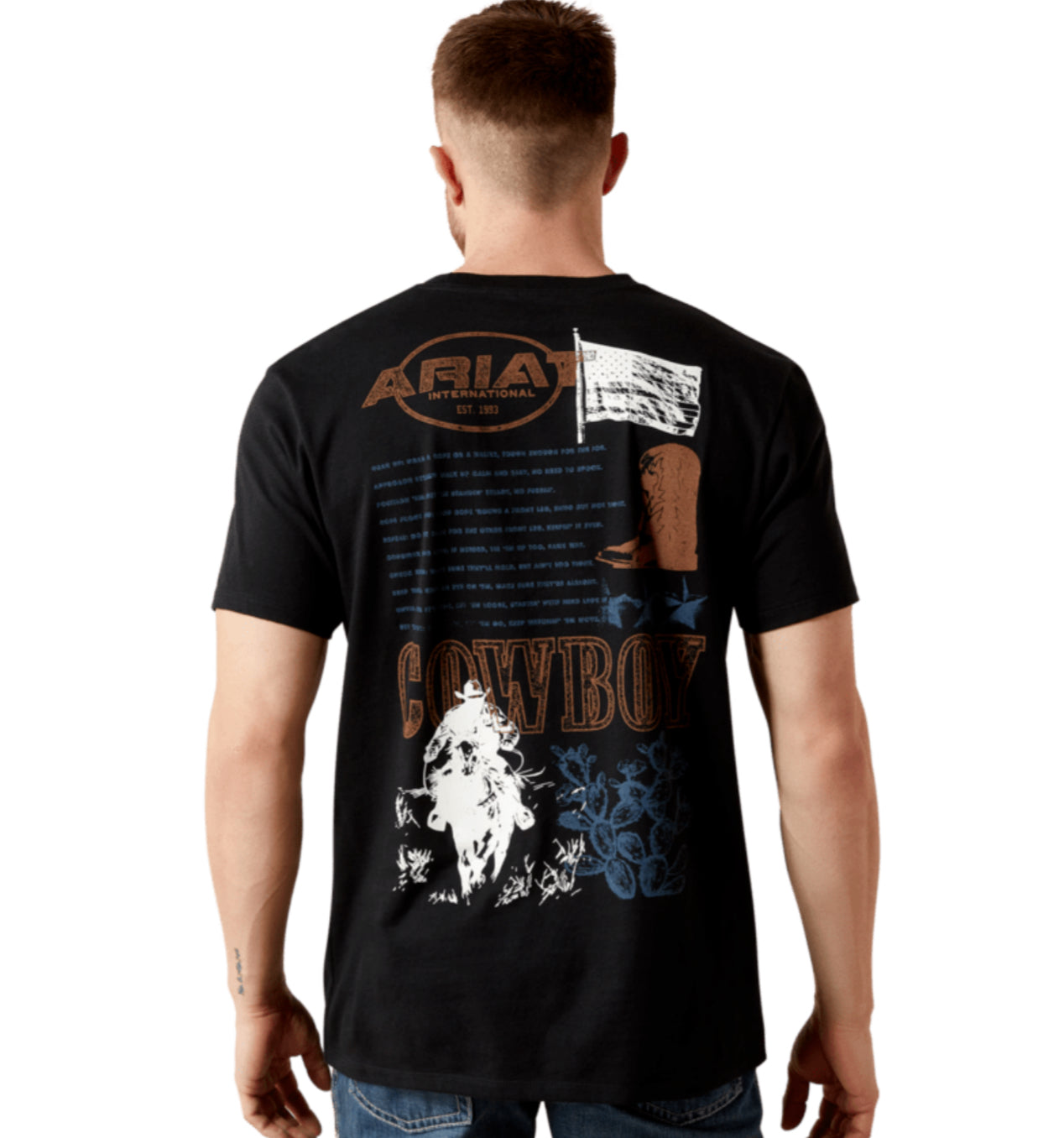 ARIAT MENS MAXIMAL COLLAGE TSHIRT