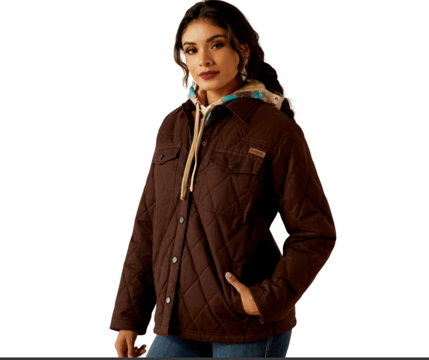 ARIAT WOMENS GRIZZLY QUILTED BARN JACKET