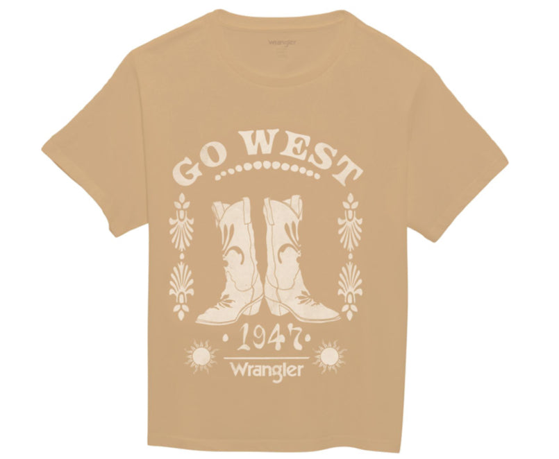 WRANGLER WOMENS GO WEST GRAPHIC TEE