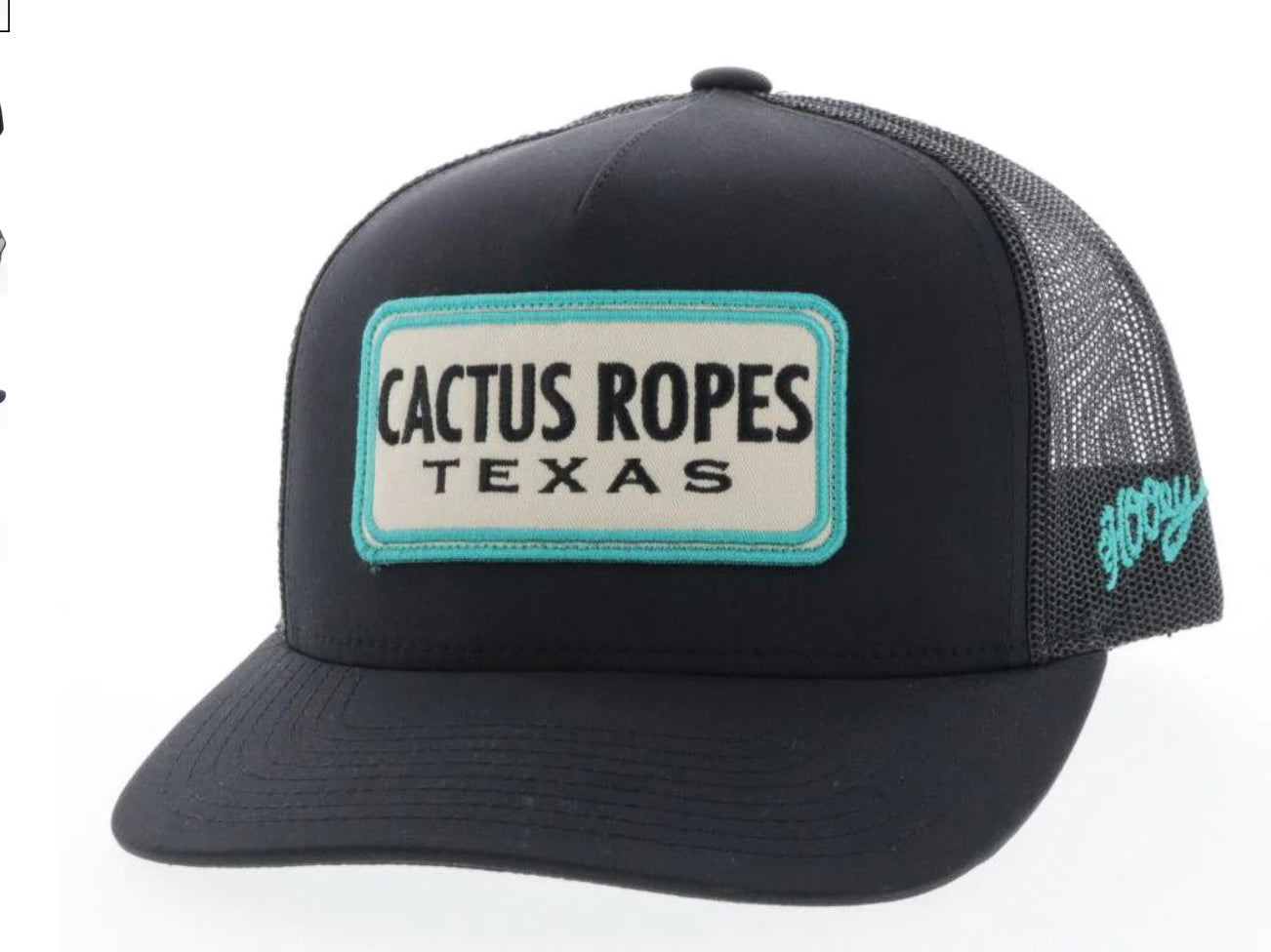 HOOEY CACTUS ROPES 5 PANEL TRUCKER WITH RECTANGLE PATCH-YOUTH