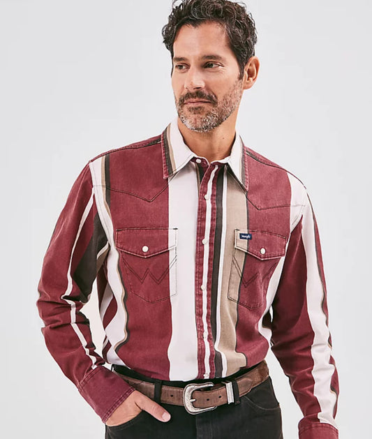 WRANGLER MENS VINTAGE BRUSH POPPER