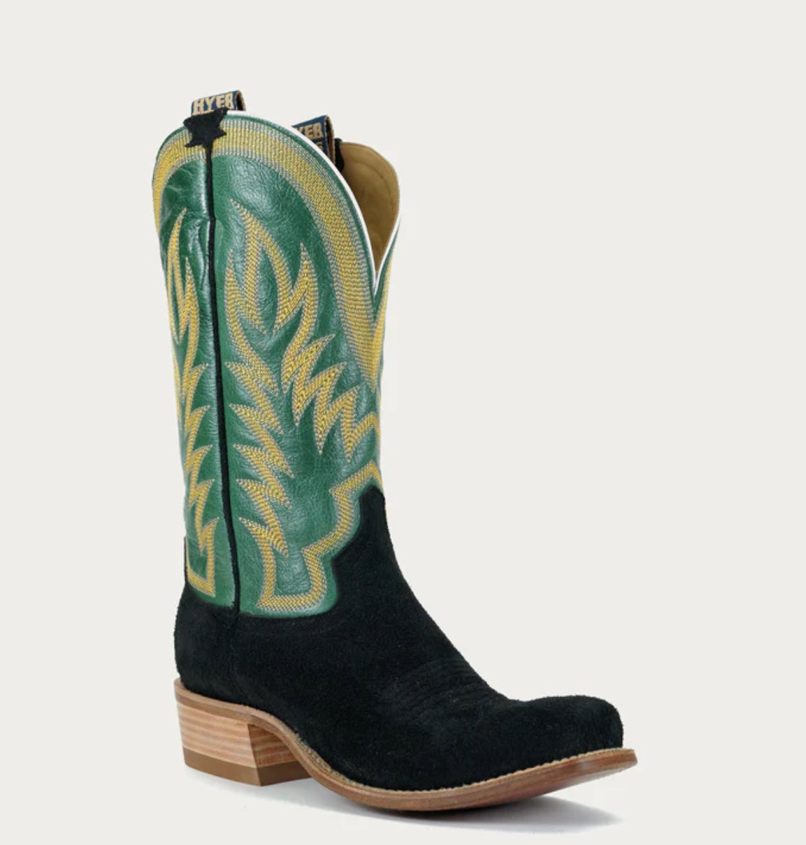 HYER CULVER COWBOY BOOT IN BLACK