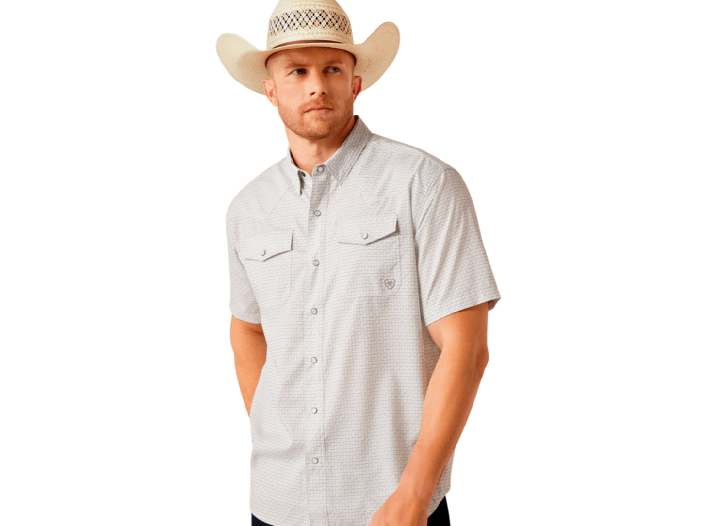 ARIAT MENS WESTERN VENTTEK SNAP SHORT SLEEVE SHIRT