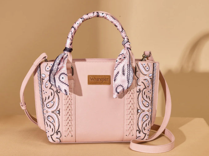 WRANGLER BANDANA PAISLEY PRINT TOTE/CROSSBODY