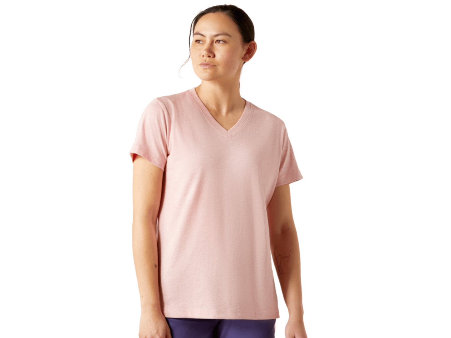 ARIAT WOMENS COTTON STANDARD V-NECK STRONG T-SHIRT
