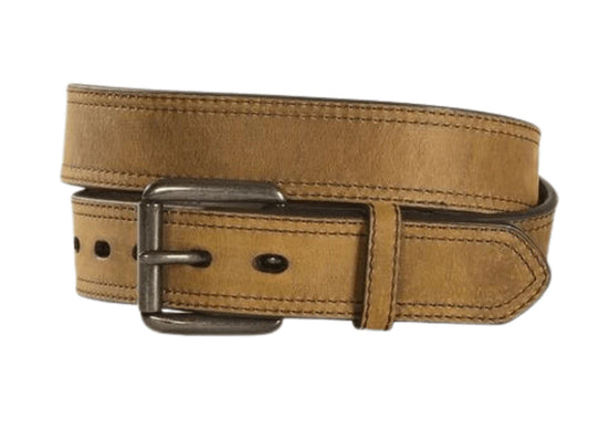 ARIAT MENS 1 1/2” DISTRESSED INSET LOGO LEATHER BELT