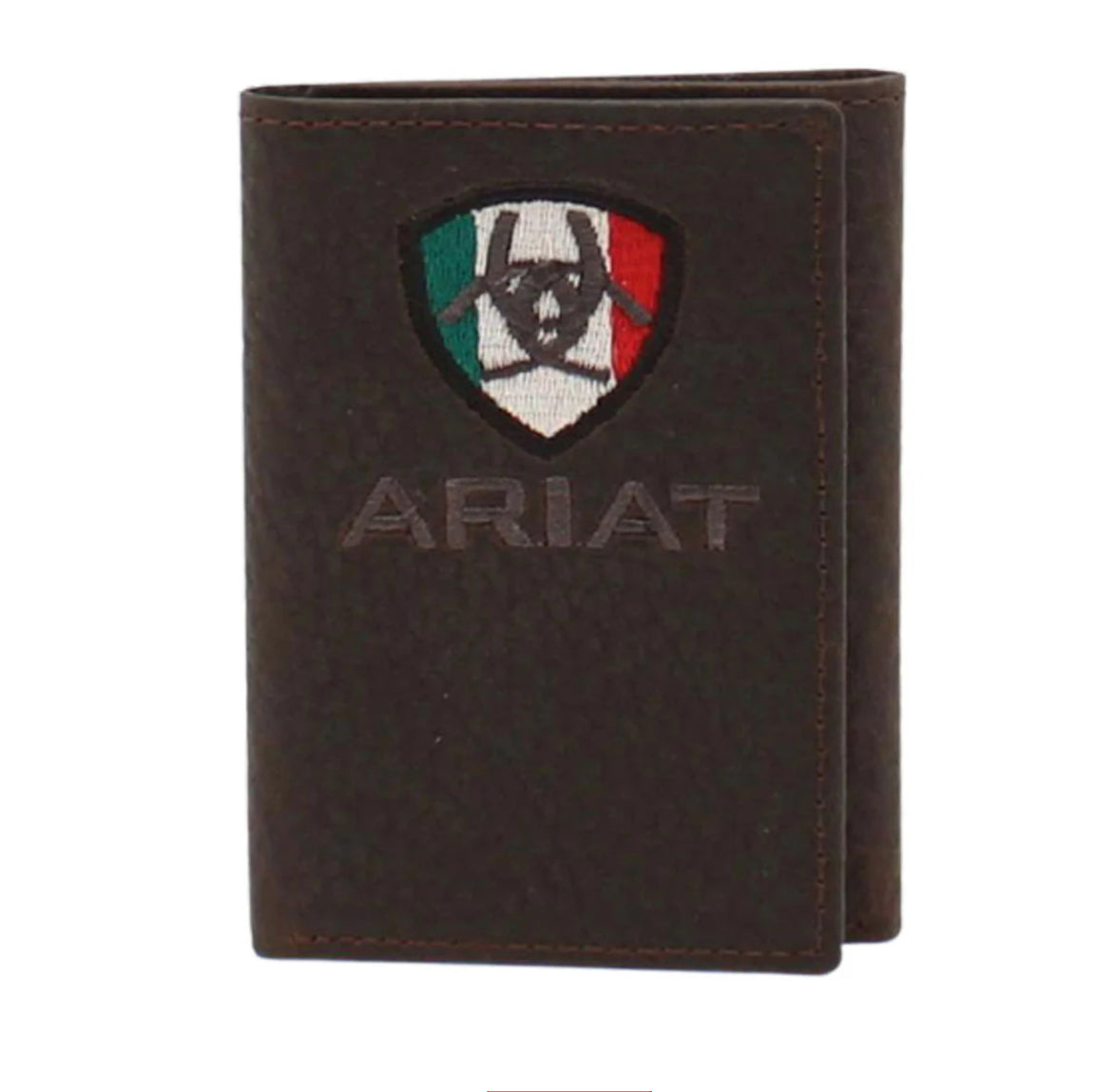 ARIAT TRIFOLD MEXICAN FLAG LOGO TRIFOLD WALLET
