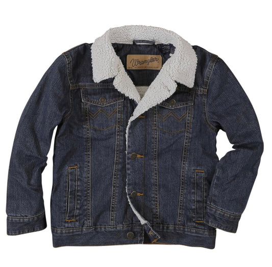 WRANGLER BOYS WESTERN SHERPA DENIM JACKET