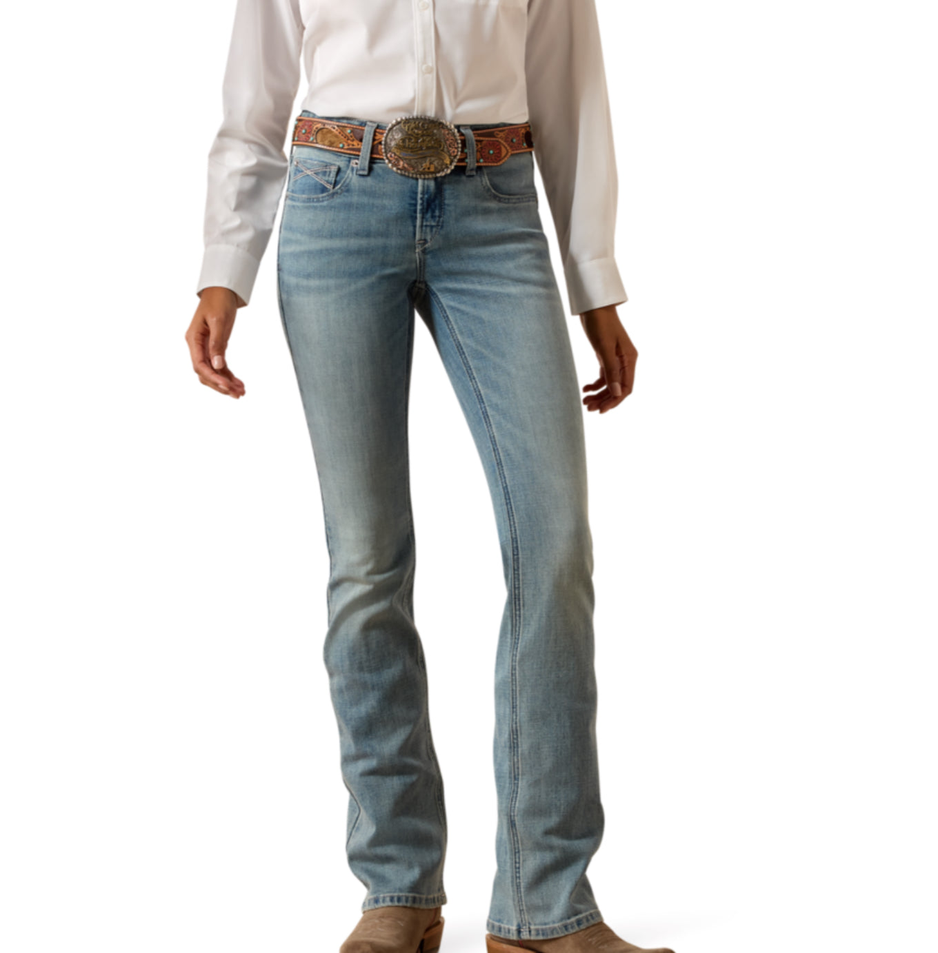 ARIA WOMENS PERFECT RISE NAYELLI BOOT CUT JEAN