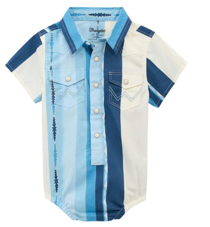 WRANGLER BABY BOYS SHORT SLEEVE BODY SUIT