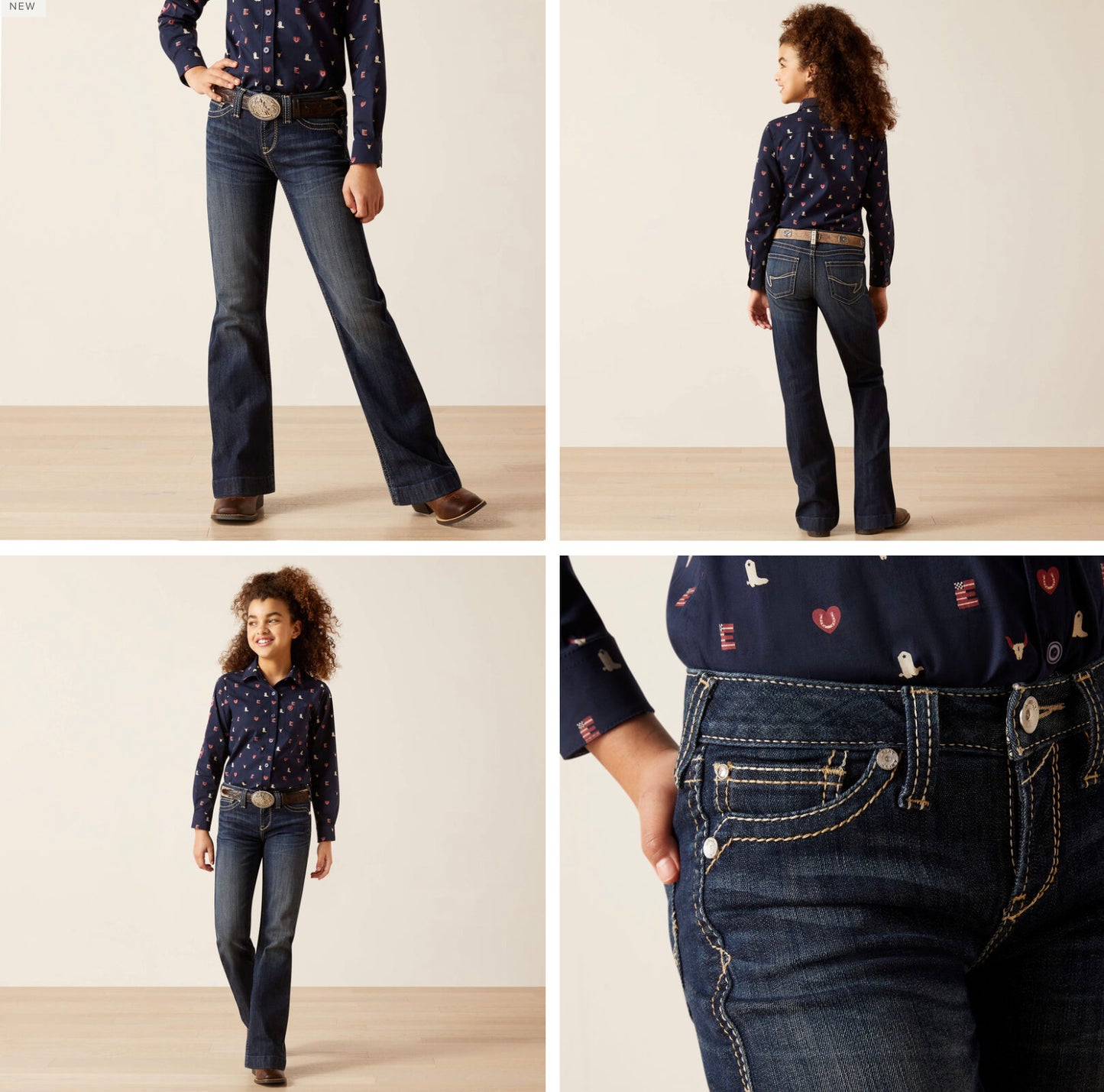 ARIAT GIRLS R.E.A.L. SELMA TROUSER JEAN NAOMI