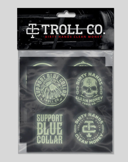 DIRTY HANDS CLEAN MONEY LIGHT IT UP STICKER PACK