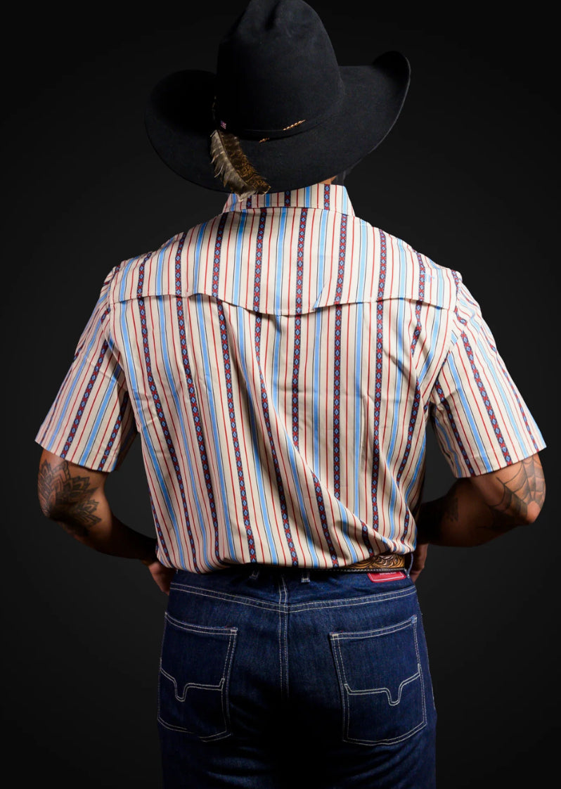 FERRELL BRAND MENS “THE EDWARD” SHORT SLEEVE SNAP SHIRT
