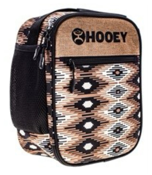 HOOEY AZTEC/BLACK/TAN WITH BLACK HANDLE LUNCH BOX