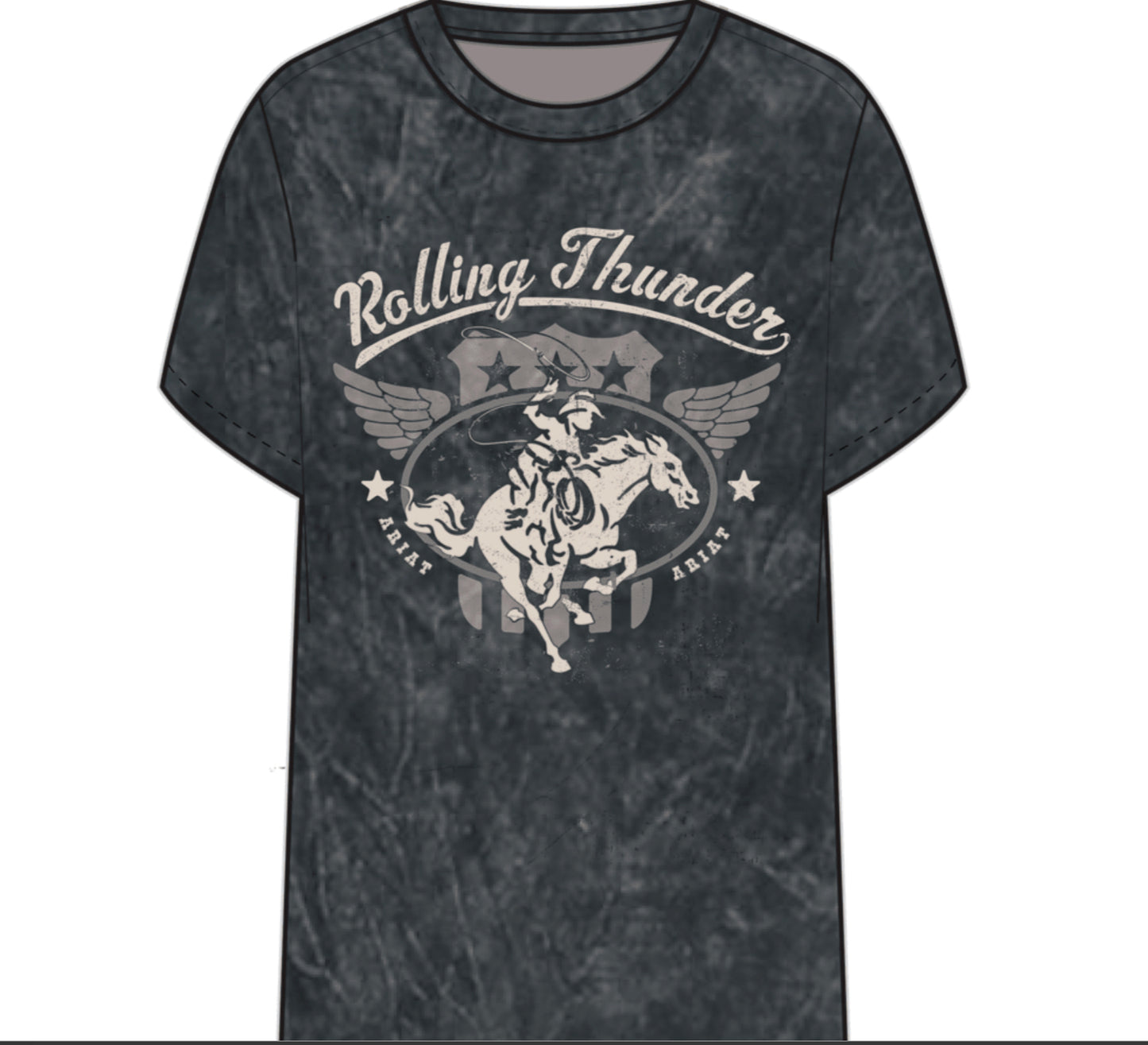 ARIAT WOMENS ROLLING THUNDER SHORT SLEEVE TSHIRT34.95