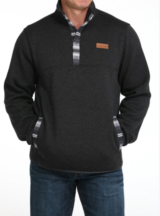 CINCH MENS 1/4 BUTTON PULLOVER WITH KANGAROO POCKET FALL 2025