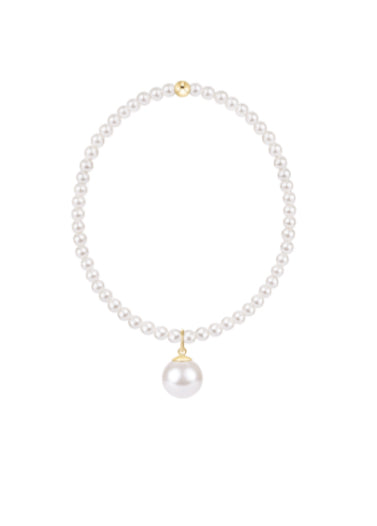 E NEWTON CLASSIC PEARL 3MM BRACELET-CLASSIC PEARL 10MM CHARM
