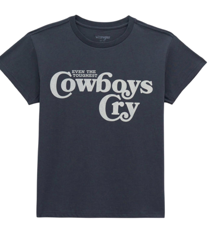 WRANGLER WOMENS COWBOYS CRY GRAPHIC TEE