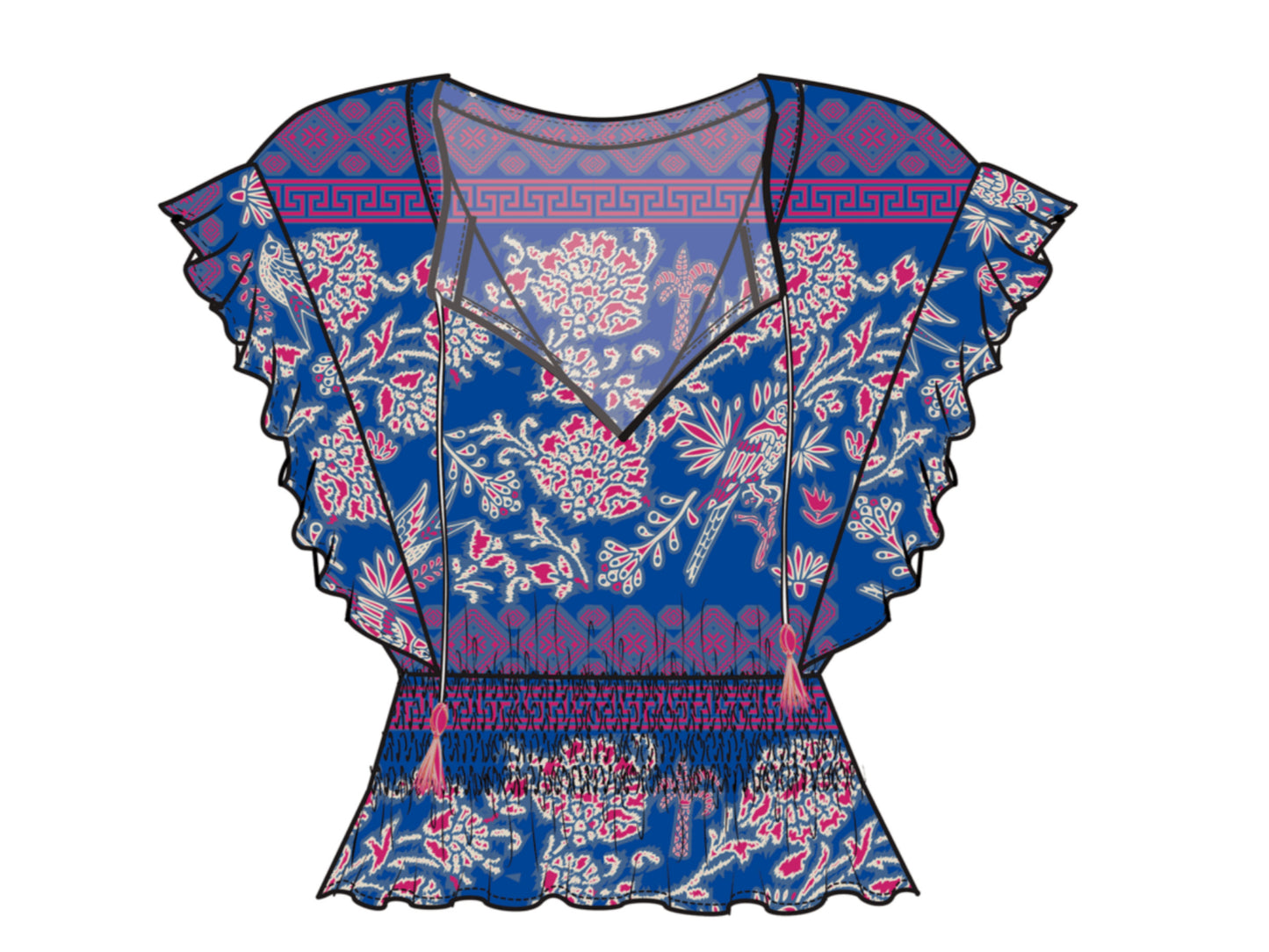 ARIAT WOMENS CORTEZ LONG SLEEVE TOP