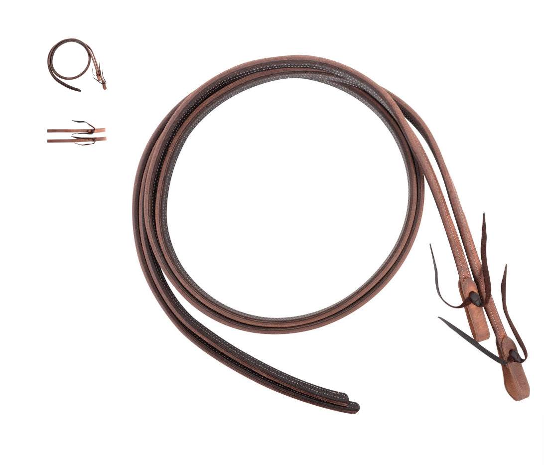 MARTIN SADDLERY SPLIT REINS 5/8 HEAVY HARNESS AND LATIGO