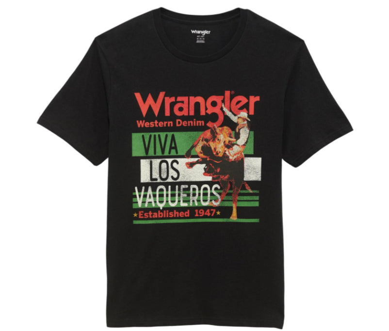 WRANGLER MENS VIVA LOS VAQUEROS TSHIRT