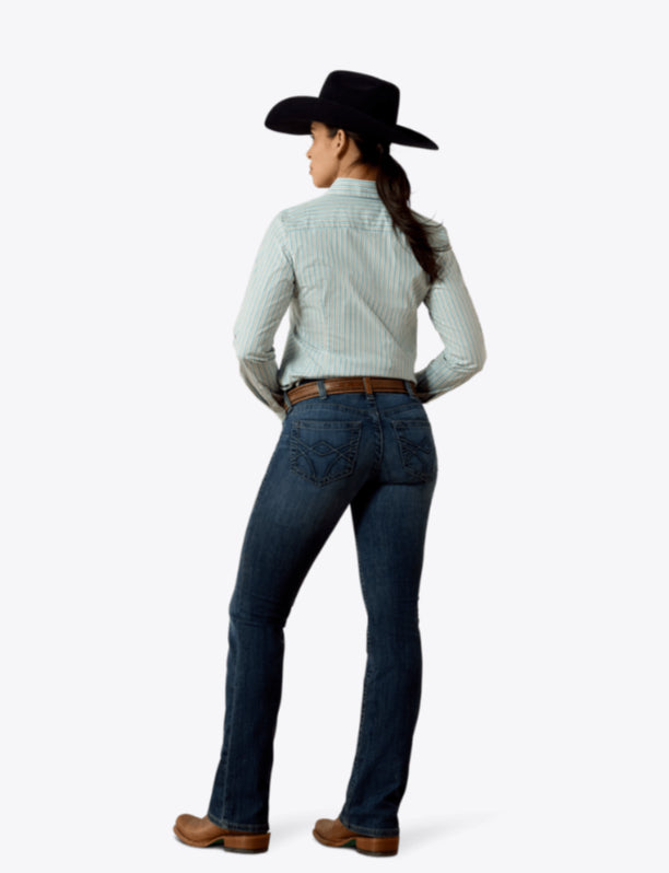 ARIAT WOMENS MID RISE LUISA BOOT CUT JEAN