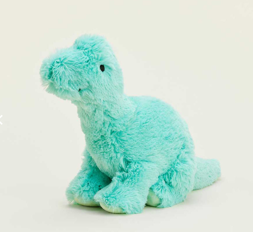 WARMIES TEAL LONG NECKED DINOSAUR