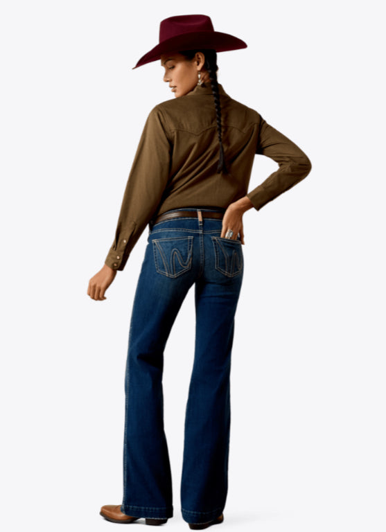 ARIAT WOMENS PERFECT RISE KACY TROUSER JEANS