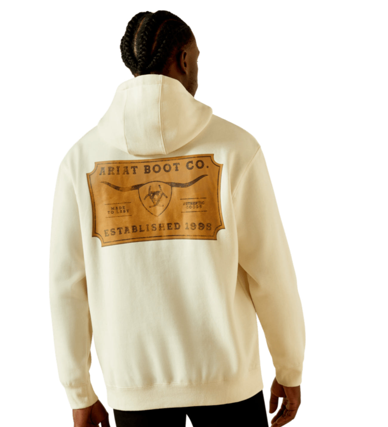 ARIAT MEN STEER HEAD SHIELD HOODIE