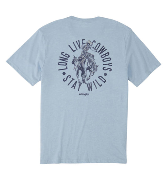 WRANGLER MENS WILD COWBOYS GRAPHIC TEE