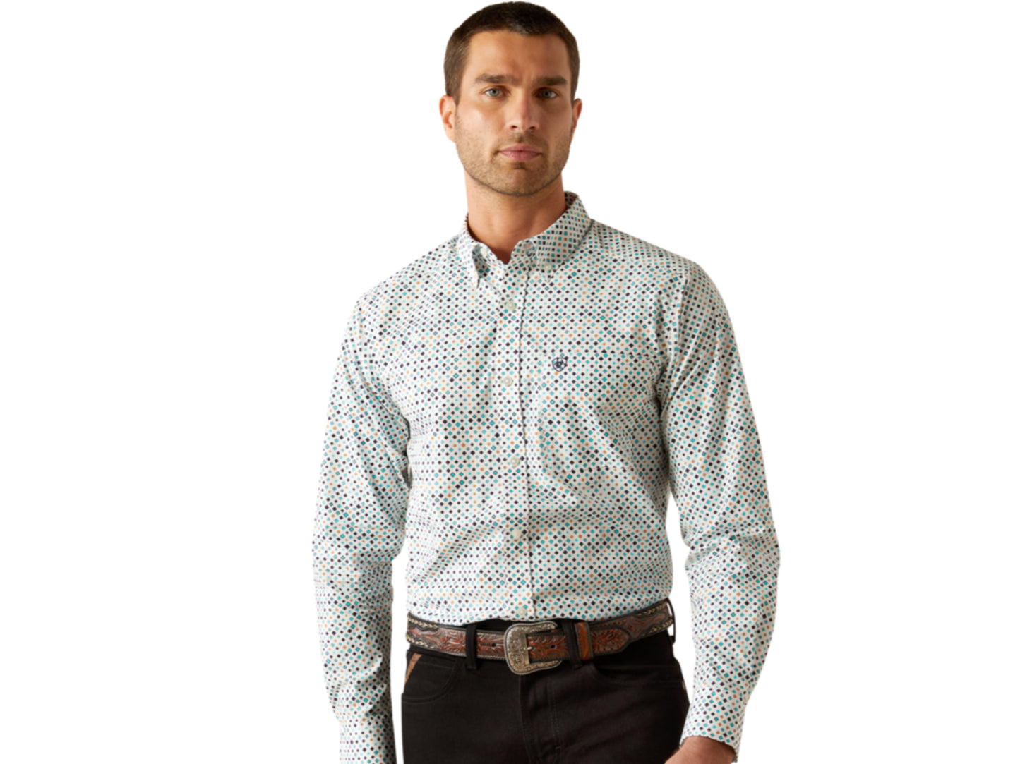 ARIAT MENS JANSEN FITTED LONG SLEEVE SHIRT