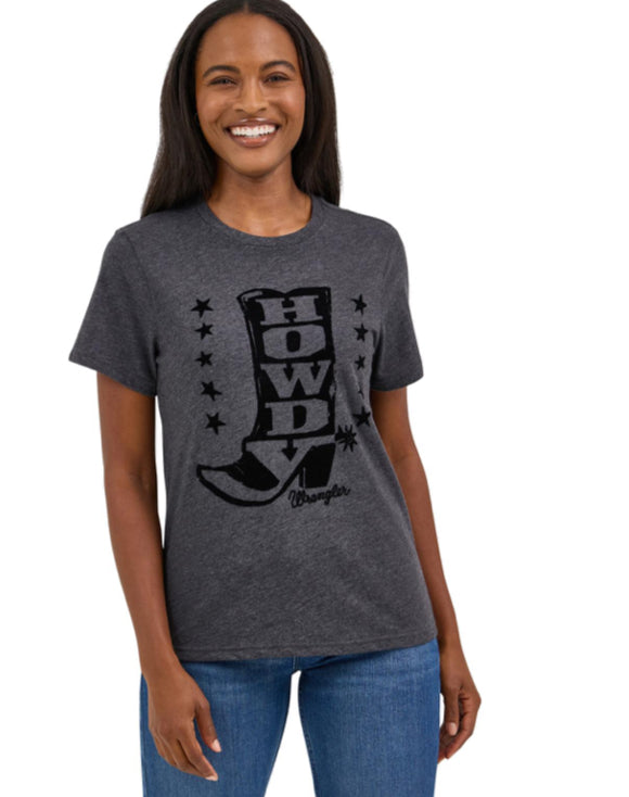 WRANGLER WOMENS RETRO HOWDY GRAPHIC TEE