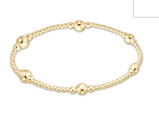 E NEWTON PURPOSE GOLD 5MM BRACELET