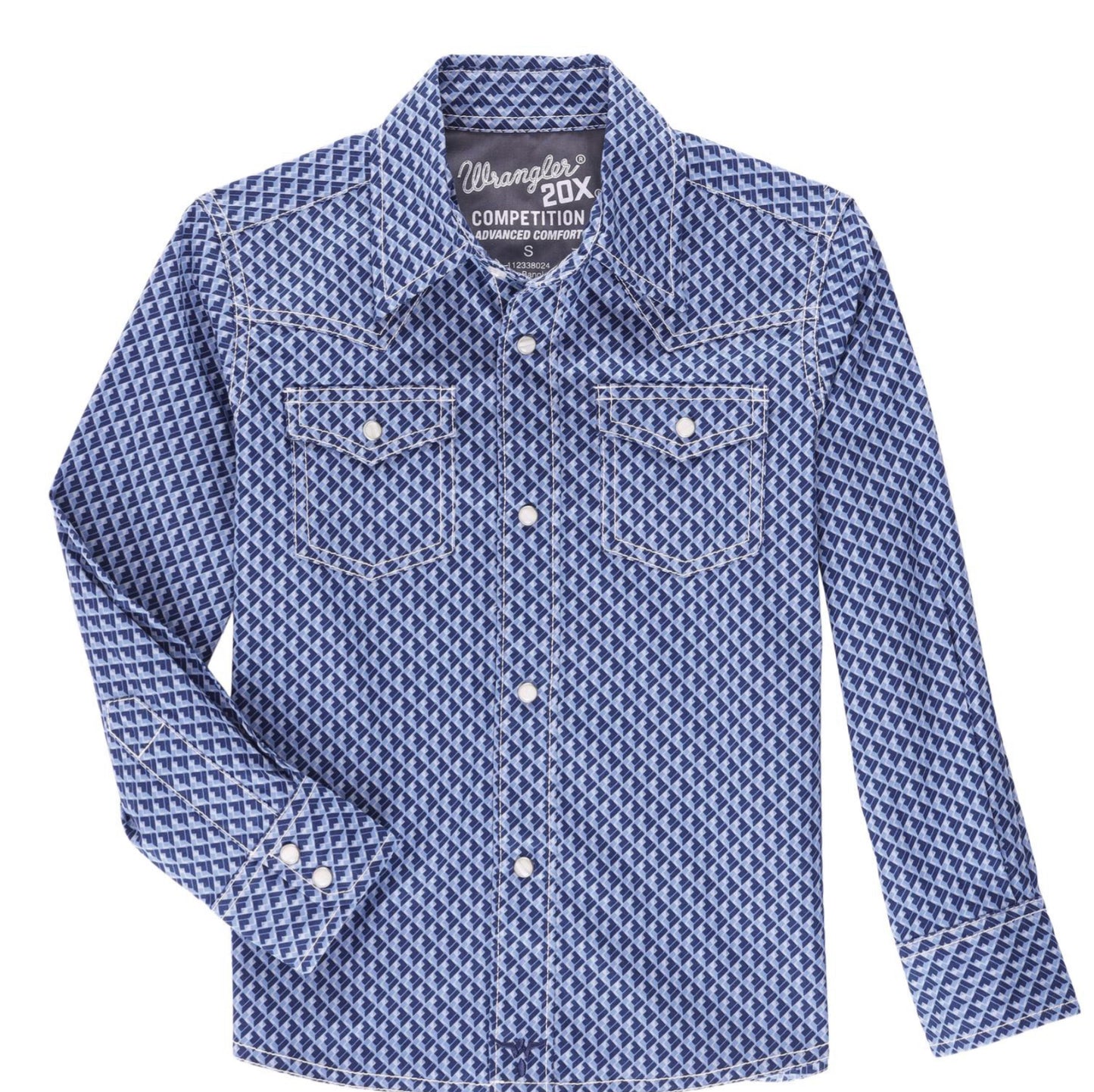 WRANGLER BOYS 20X ADVANCED COMFORT LONG SLEEVE SHIRT