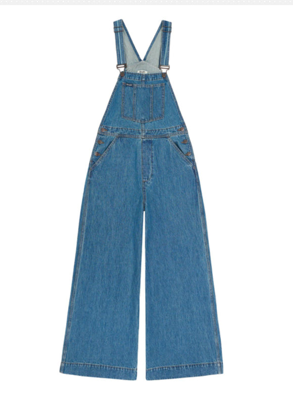 WRANGLER WOMENS RETRO BAILEY WIDE LEG OVERALL-HIGH RISE