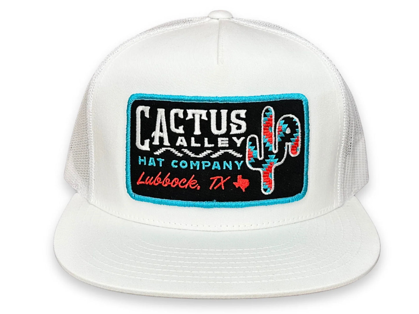 CACTUS ALLEY HAT CO NEW MEXICO CA 6006 WHITE/WHITE MESH SNAPBACK CAP
