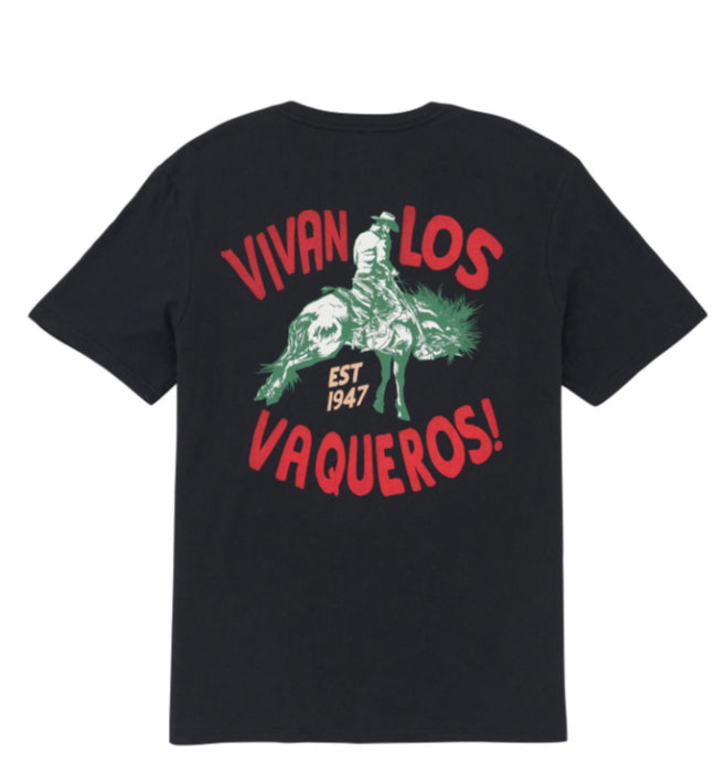 WRANGLER MENS REGULAR FIT VIVAN LOS VAQUEROS TEE
