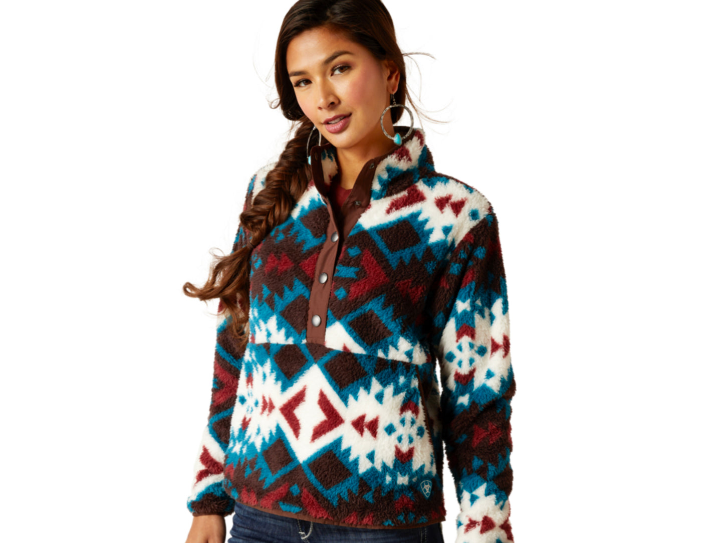ARIAT WOMENS BERBER SNAP FRONT SWEATSHIRT