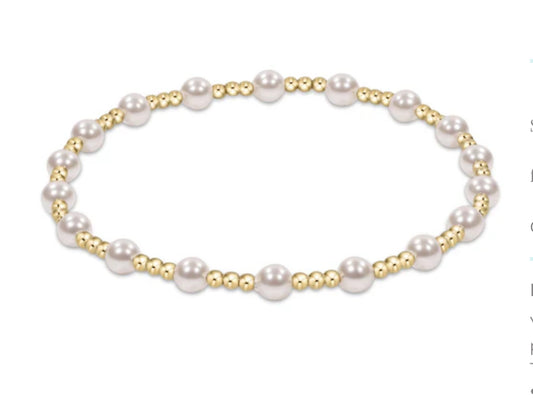 E NEWTON EXTENDS CLASSIC SINCERITY PATTERN 4MM BEAD BRACELET