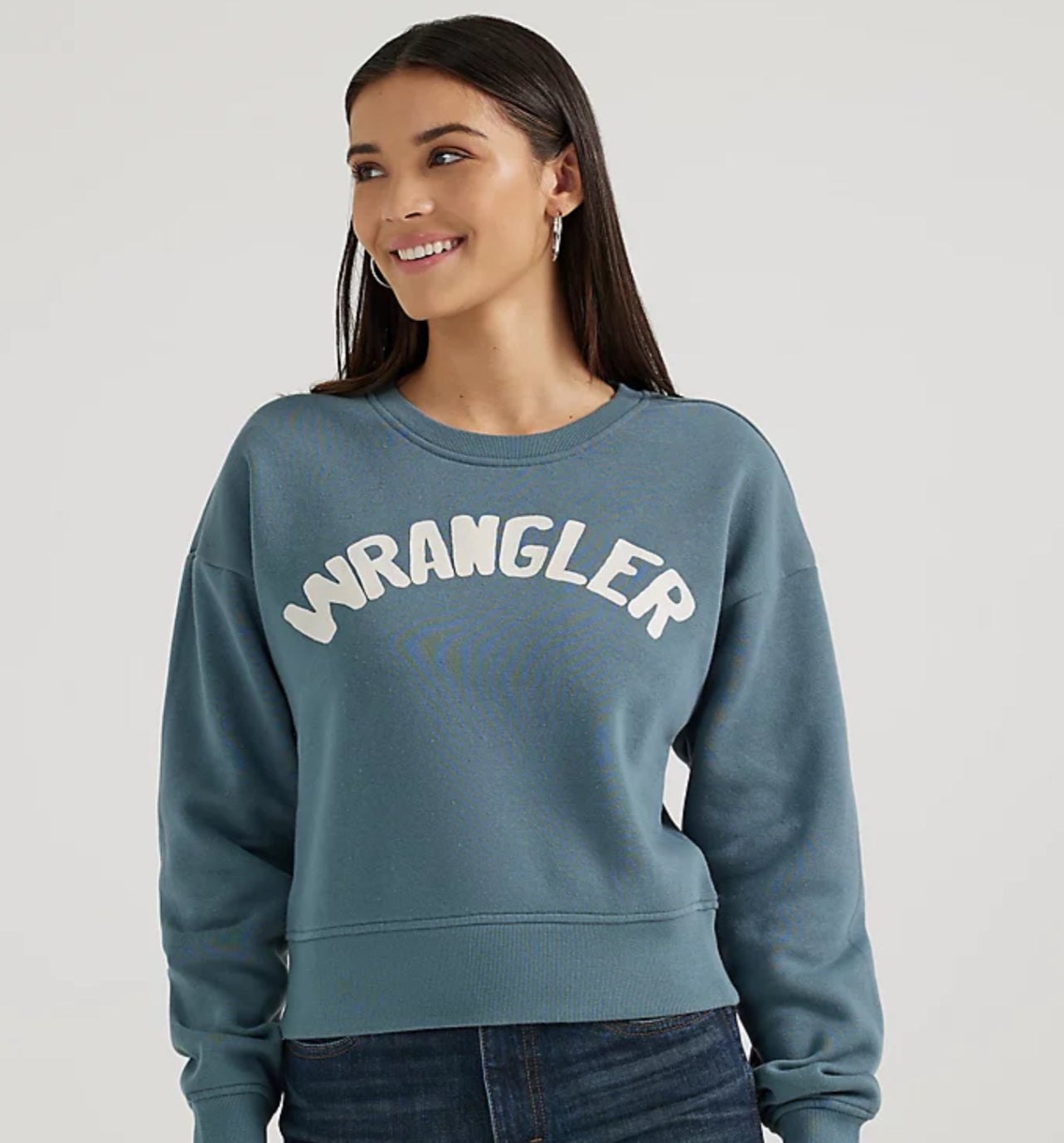 WRANGLER WOMENS SHABBY LOGO SWEATSHIRT