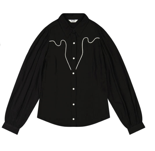 WRANGLER RETRO WOMENS PUNCHY WESTERN BLOUSE